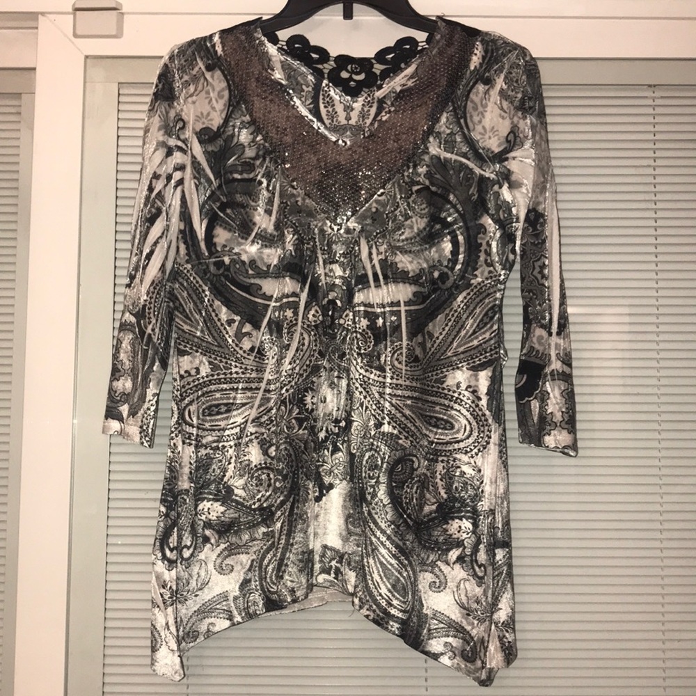 2/$16 💋 Style & co 3/4 sleeve v neck blouse